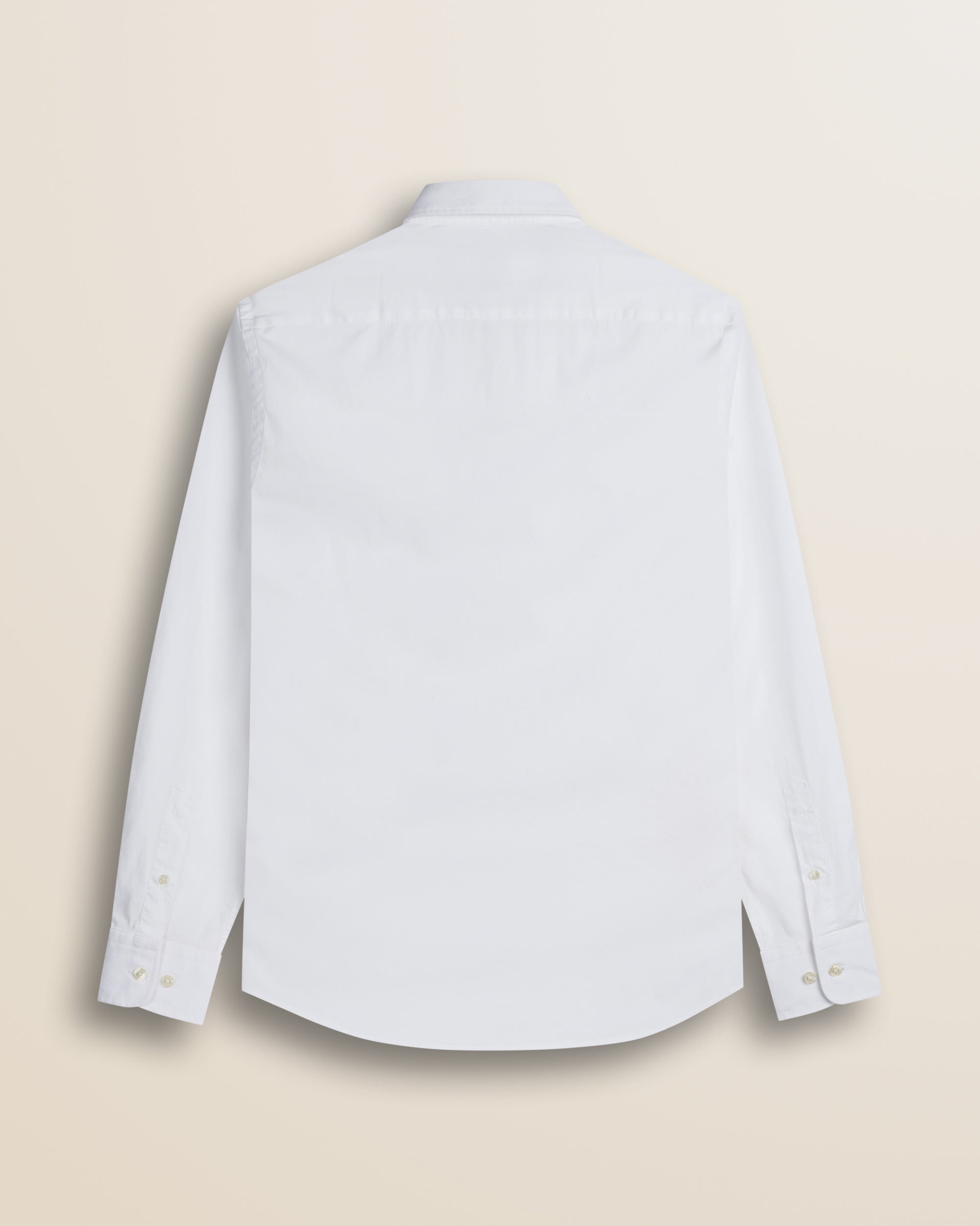 Camicia in Popeline Stretch Slim Fit retro - White