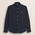 Camicia in Popeline Stretch Slim Fit fronte - Navy Blue