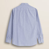 Camicia a Righe in Cotone Button-Down retro - Light Navy