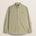 Camicia in Gabardina di Cotone Tinta in Capo fronte - Elmwood Brown