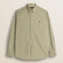 Camicia in Gabardina di Cotone Tinta in Capo fronte - Elmwood Brown
