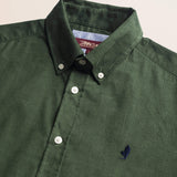 Camicia in Velluto a Coste Button-Down dettaglio colletto - Ponderosa Pine