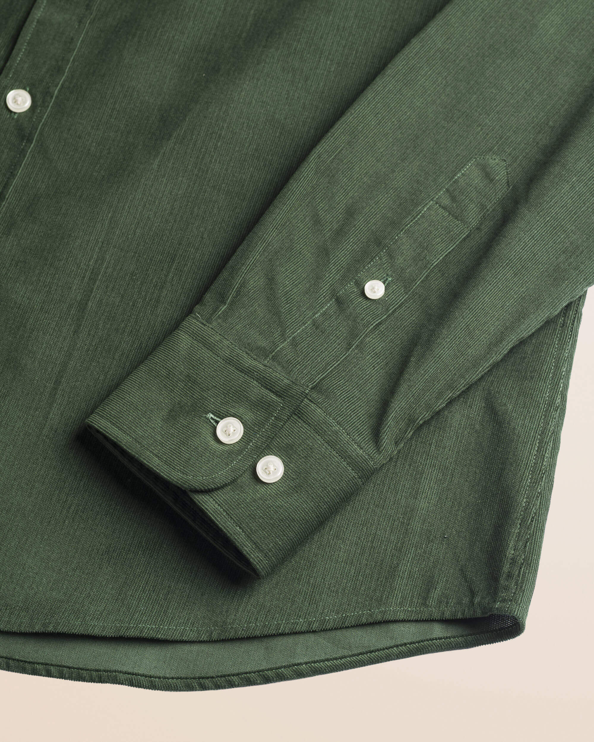 Camicia in Velluto a Coste Button-Down dettaglio manica - Ponderosa Pine