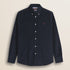 Camicia in Velluto a Coste Button-Down fronte - Navy Blue