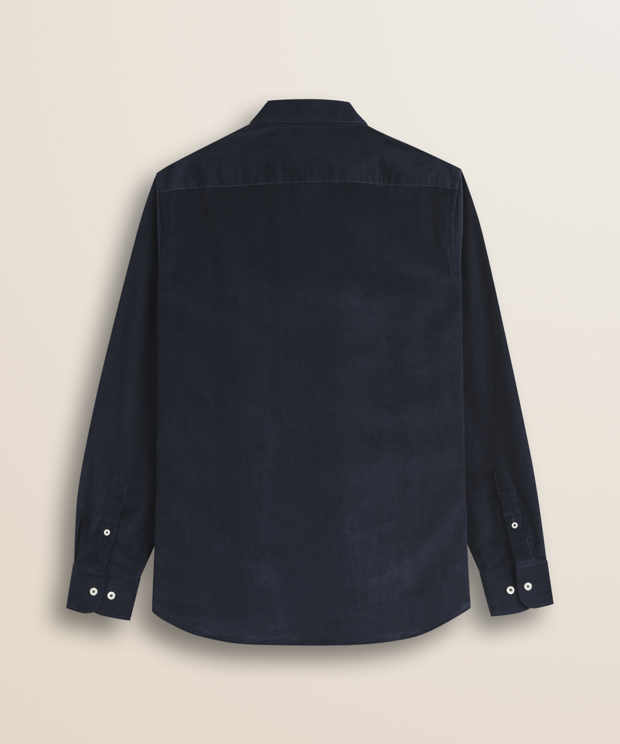 Camicia in Velluto a Coste Button-Down retro - Navy Blue