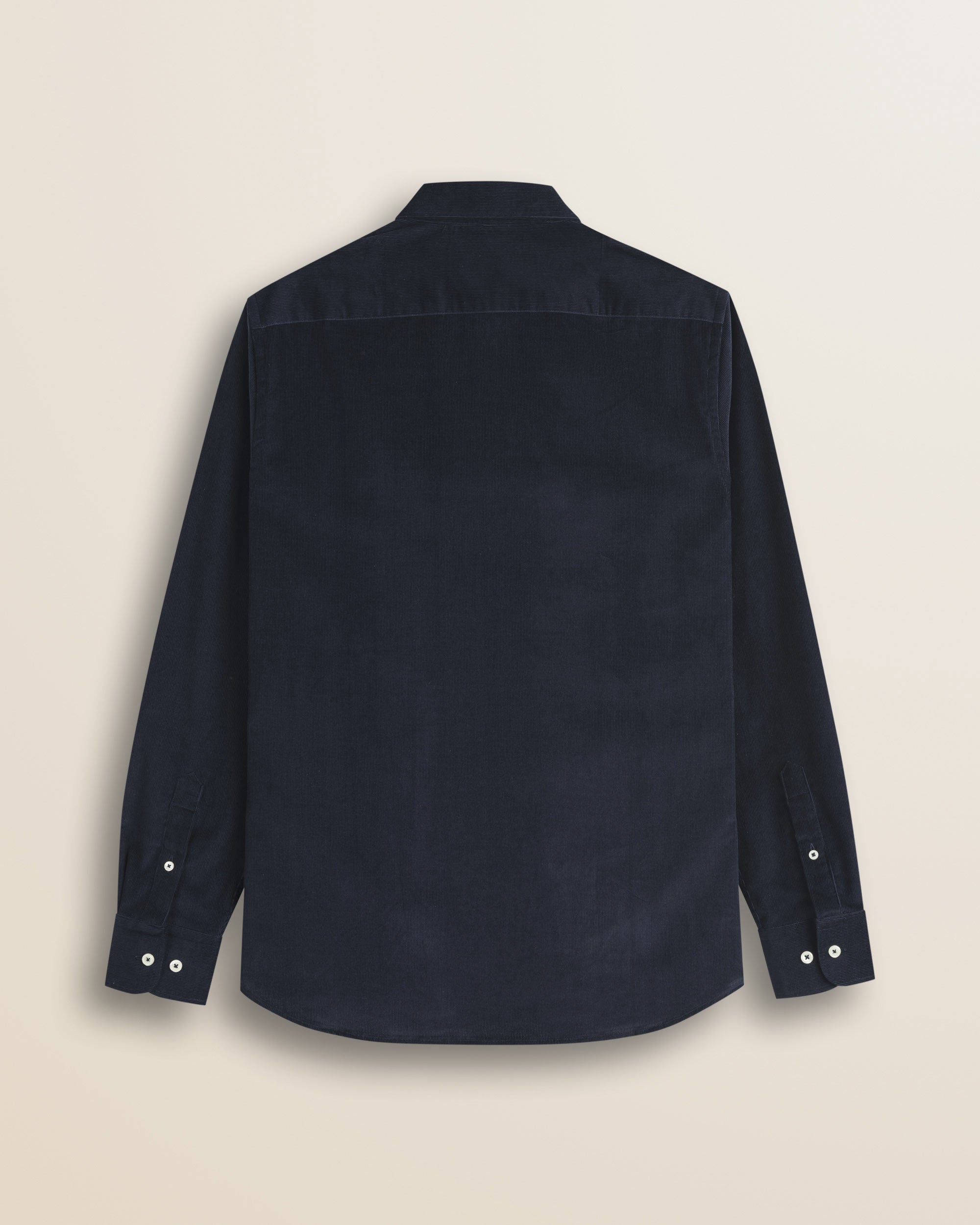 Camicia in Velluto a Coste Button-Down retro - Navy Blue