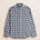 Camicia in Flanella Melange a Quadri fronte - Grey Melange Check
