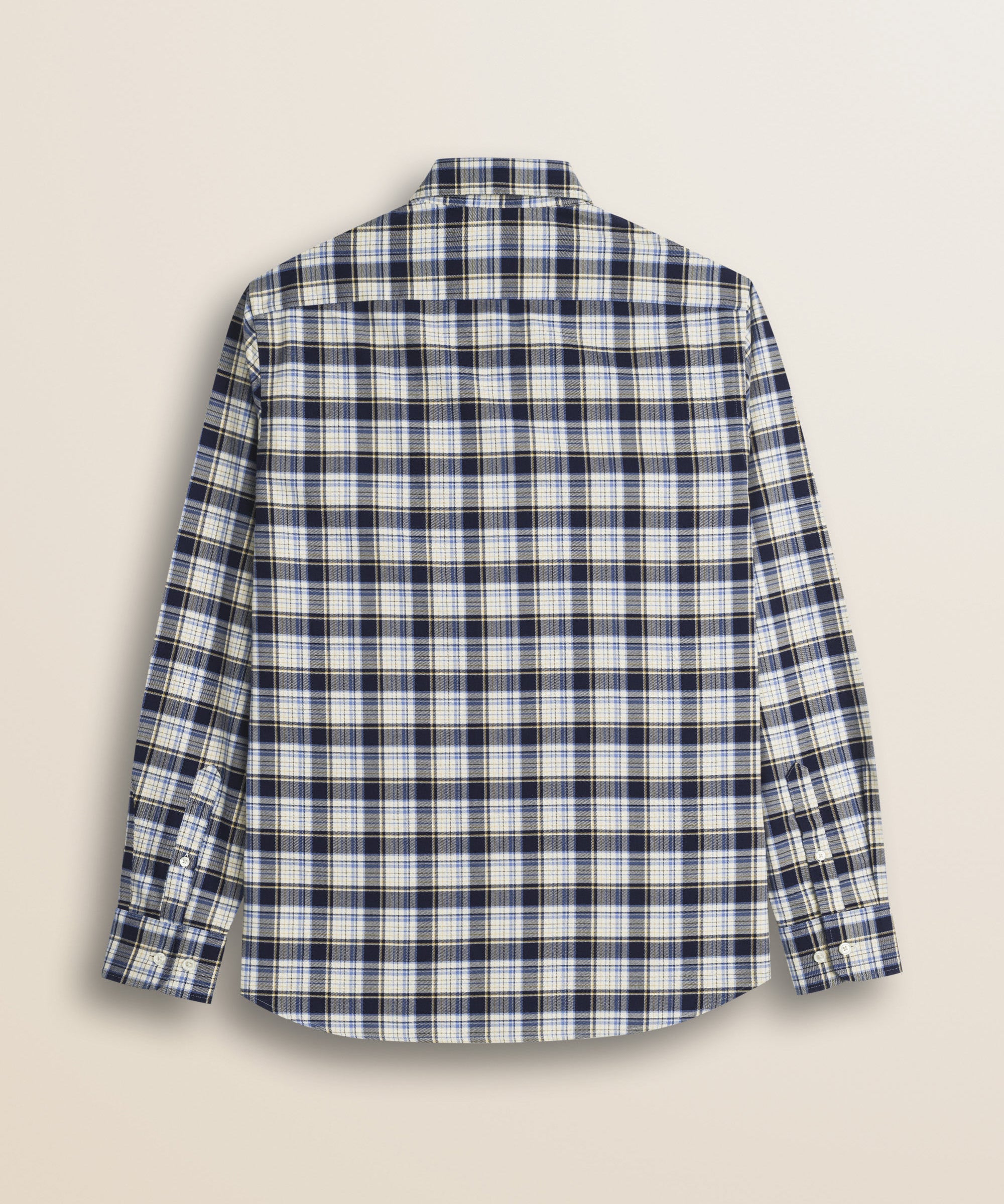 Camicia a Quadri in Flanella Leggera retro - Blue Check