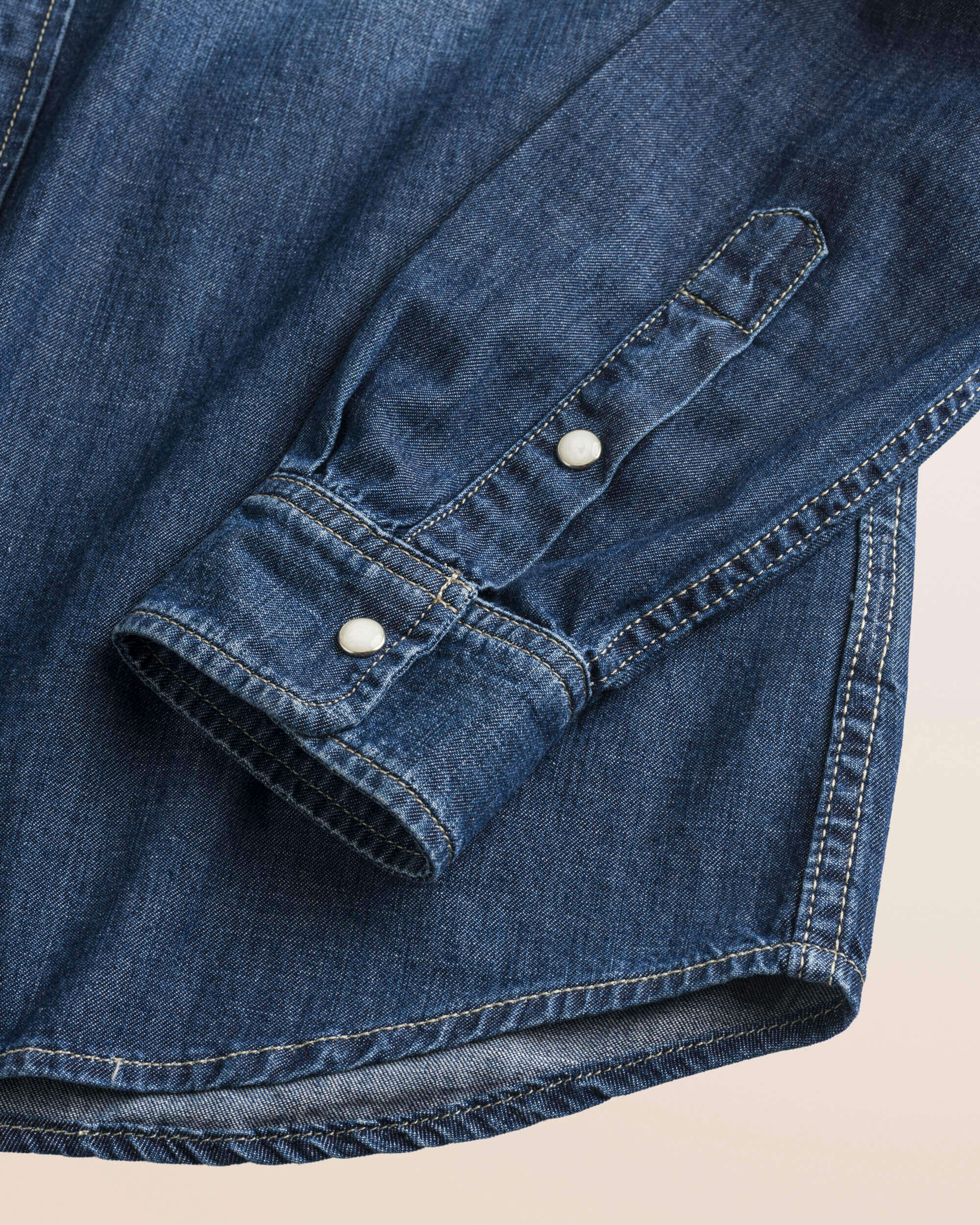 Camicia Western  dettaglio manica - Dark Blue