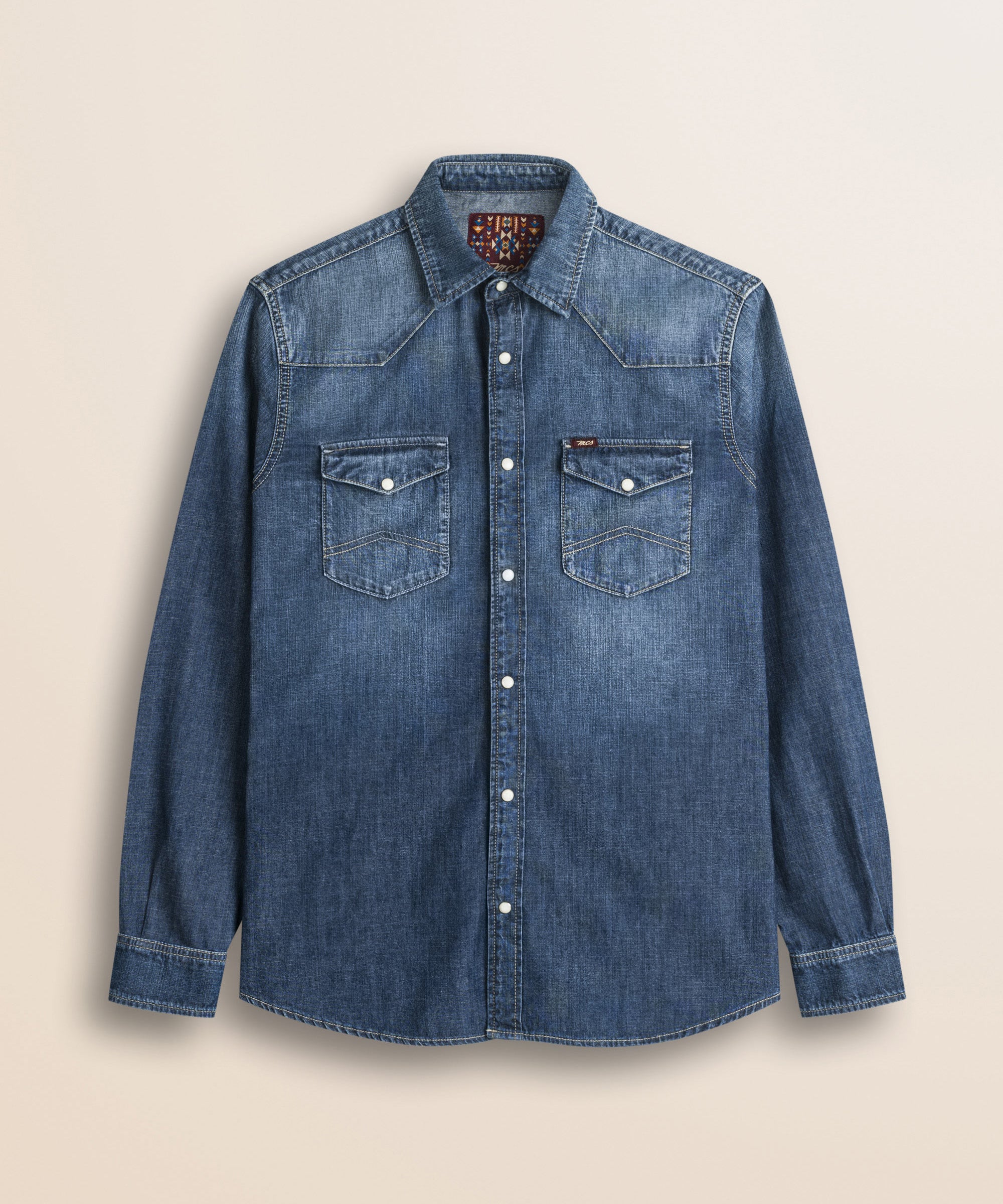 Camicia Western  fronte - Dark Blue