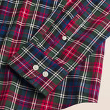 Camicia in Flanella a Quadri con Taschino dettaglio manica - Red Tartan Check