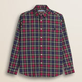 Camicia in Flanella a Quadri con Taschino fronte - Red Tartan Check