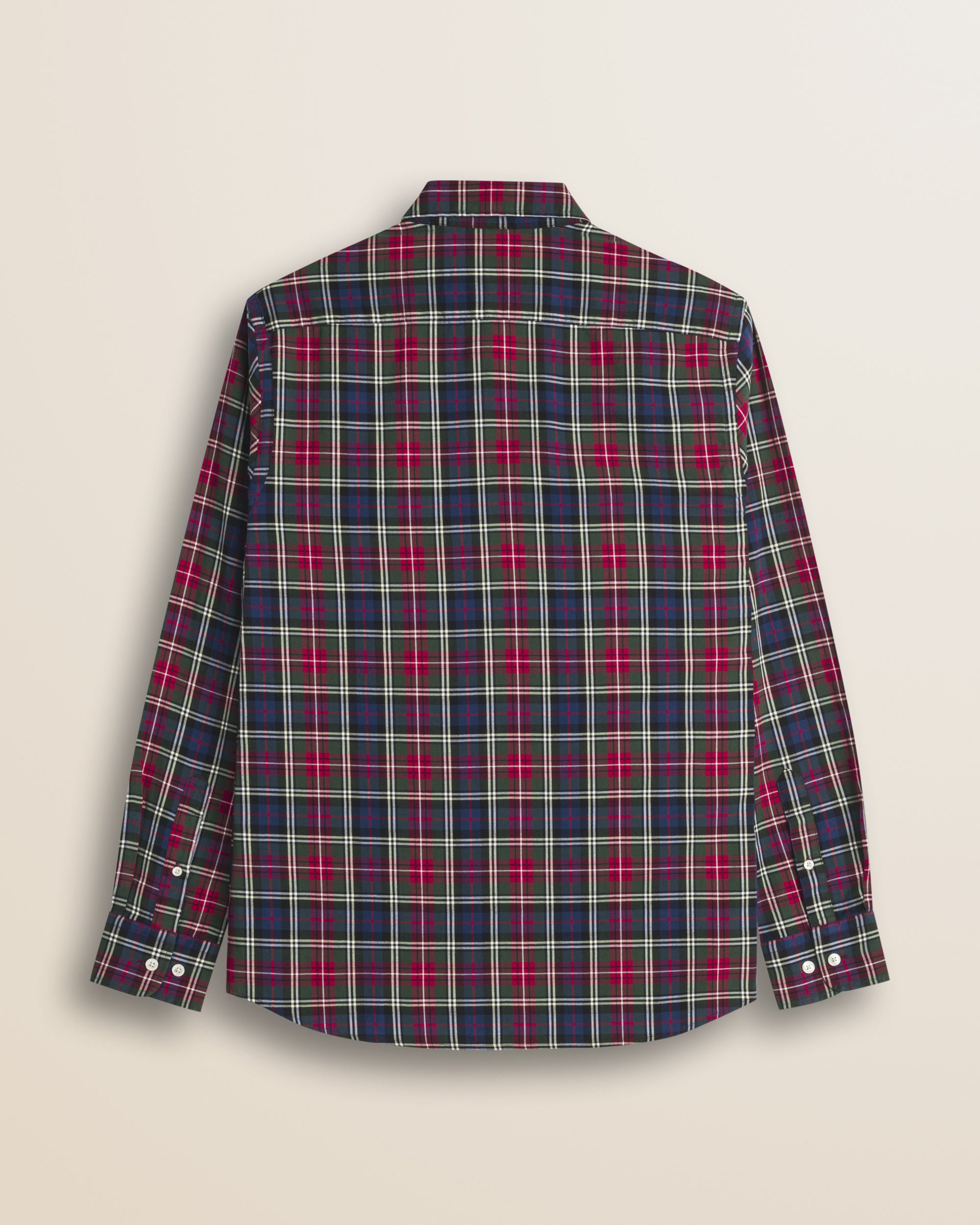 Camicia in Flanella a Quadri con Taschino retro - Red Tartan Check