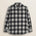 Camicia Overshirt in Flanella Pesante a Quadri fronte - Black Hombre Check