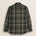 Camicia a Quadri in Cotone Pesante con Collo a Contrasto fronte - Dark Green Check