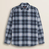 Camicia Tinto Filo Indaco a Quadri Workwear fronte - Atlantic Deep Check