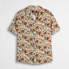 Camicia da bowling con stampa all-over - Cinnamon Floral Print