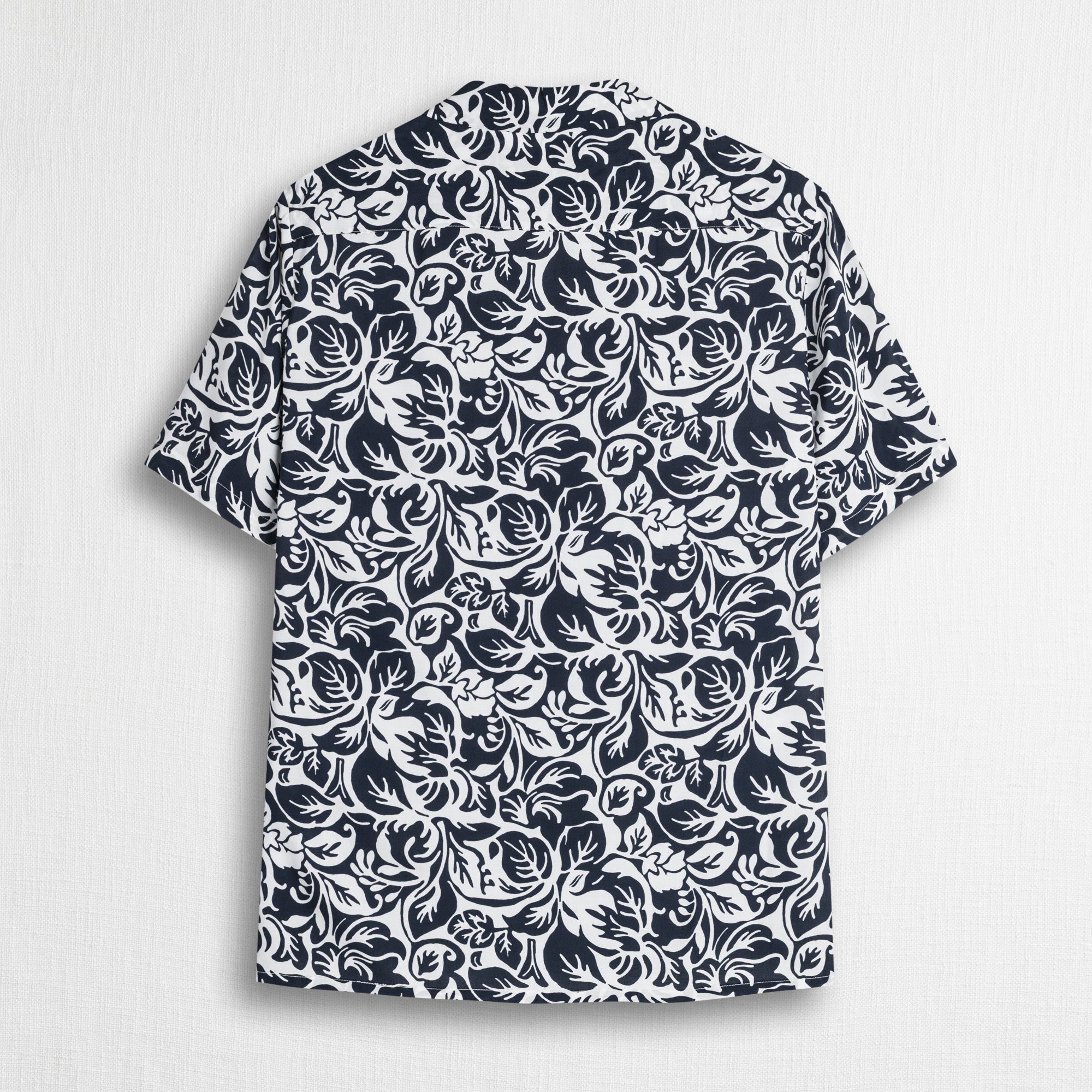 Camicia da bowling con stampa all-over - Blu and Wite Floral Print