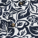 Camicia da bowling con stampa all-over - Blu and Wite Floral Print