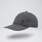 Cappellino con Visiera in Velluto a Coste - Blue Gray