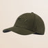 Cappello con Visiera in Misto Lana Tinta Unita fronte - Olive Night