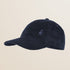 Cappello con Visiera in Velluto a Coste fronte - Navy Blue