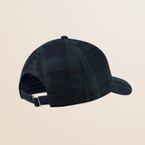 Cappello con Visiera in Misto Lana a Quadri - Black Watch Check