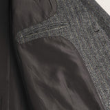 Cappotto in Misto Lana Herringbone dettaglio taschino interno - Red Herringbone
