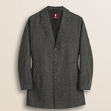 Cappotto in Misto Lana Herringbone fronte - Red Herringbone