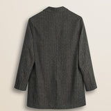 Cappotto in Misto Lana Herringbone retro - Red Herringbone