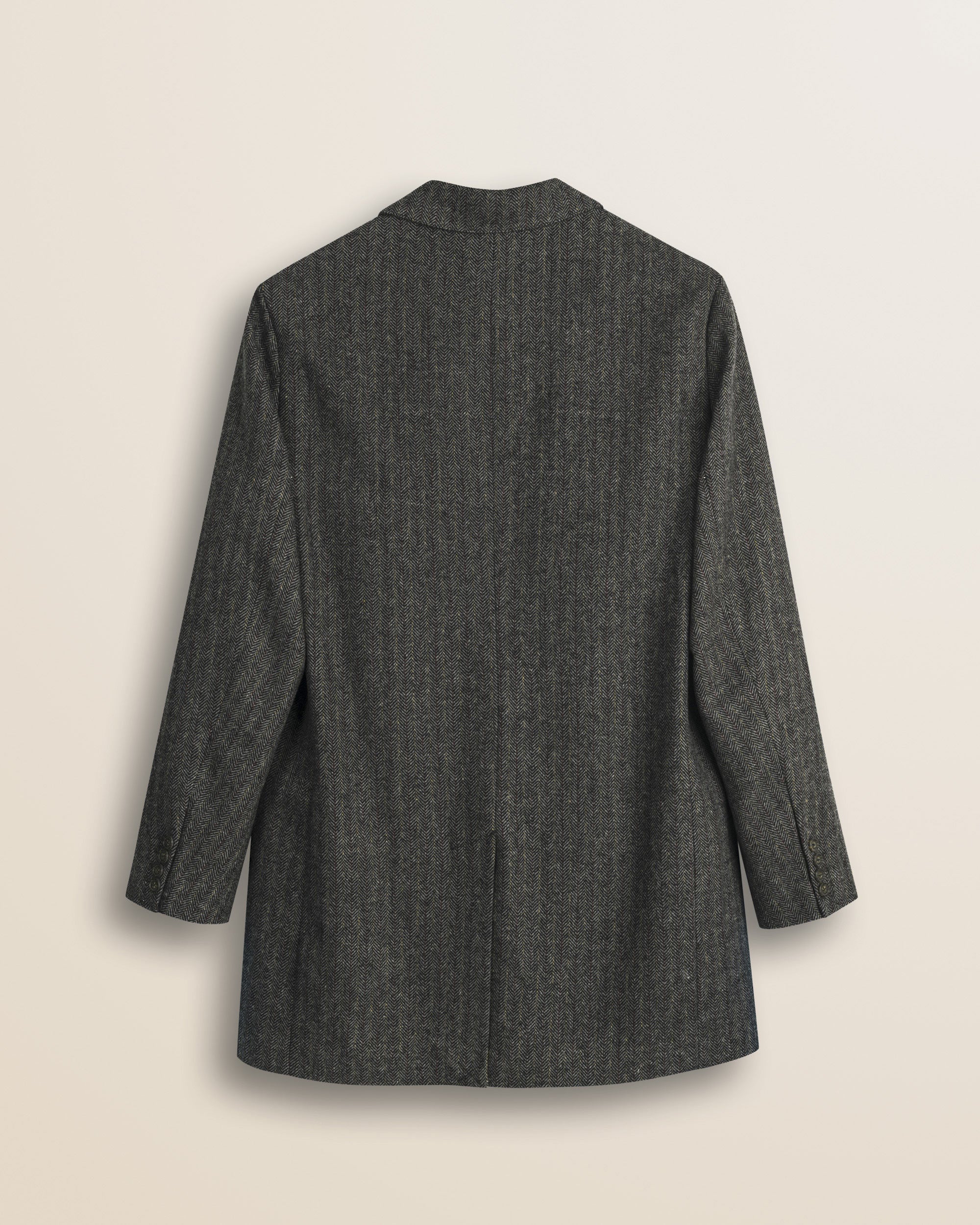 Cappotto in Misto Lana Herringbone retro - Red Herringbone