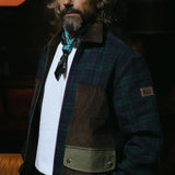 Giacca Harrington in lana check Black Watch