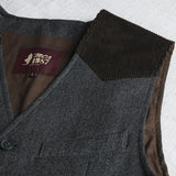 Gilet in Lana Herringbone