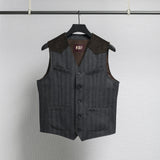 Gilet in Lana Herringbone
