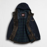 Caban in lana check Black Watch