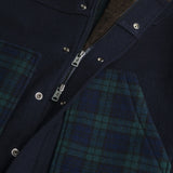 Caban in lana check Black Watch