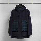 Caban in lana check Black Watch