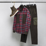 Overshirt in Flanella a Quadri         - Red Check