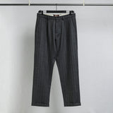 Pantalone Chino in Lana Herringbone