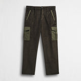 Pantaloni Chino in Velluto A Coste - Chocolate