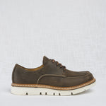 Stringata Sportiva in Pelle - Brown