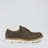 Stringata Sportiva in Pelle - Brown