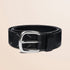 Cintura in Pelle Scamosciata con Borchie fronte - White
