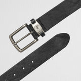 Leather Belt with Rounded Buckle
