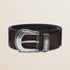 Cintura in Pelle Stile Western con Puntale fronte - Mid Brown