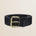 Cintura in Pelle Lavata Effetto Vintage fronte - Black
