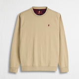 Felpa Girocollo 100% Cotone - Sand
