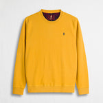 Felpa Girocollo 100% Cotone - Mineral Yellow