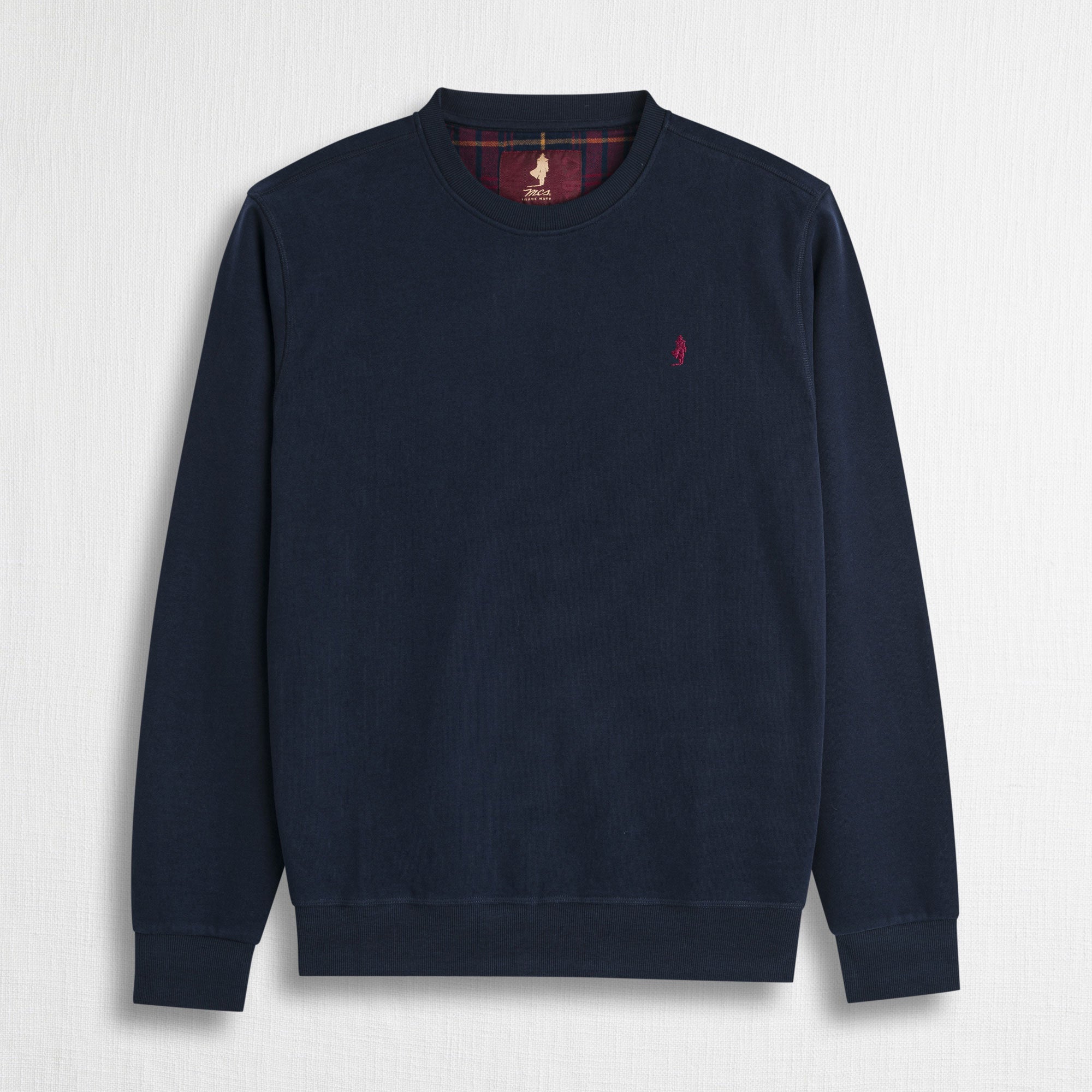 Felpa Girocollo 100% Cotone - Blue Navy