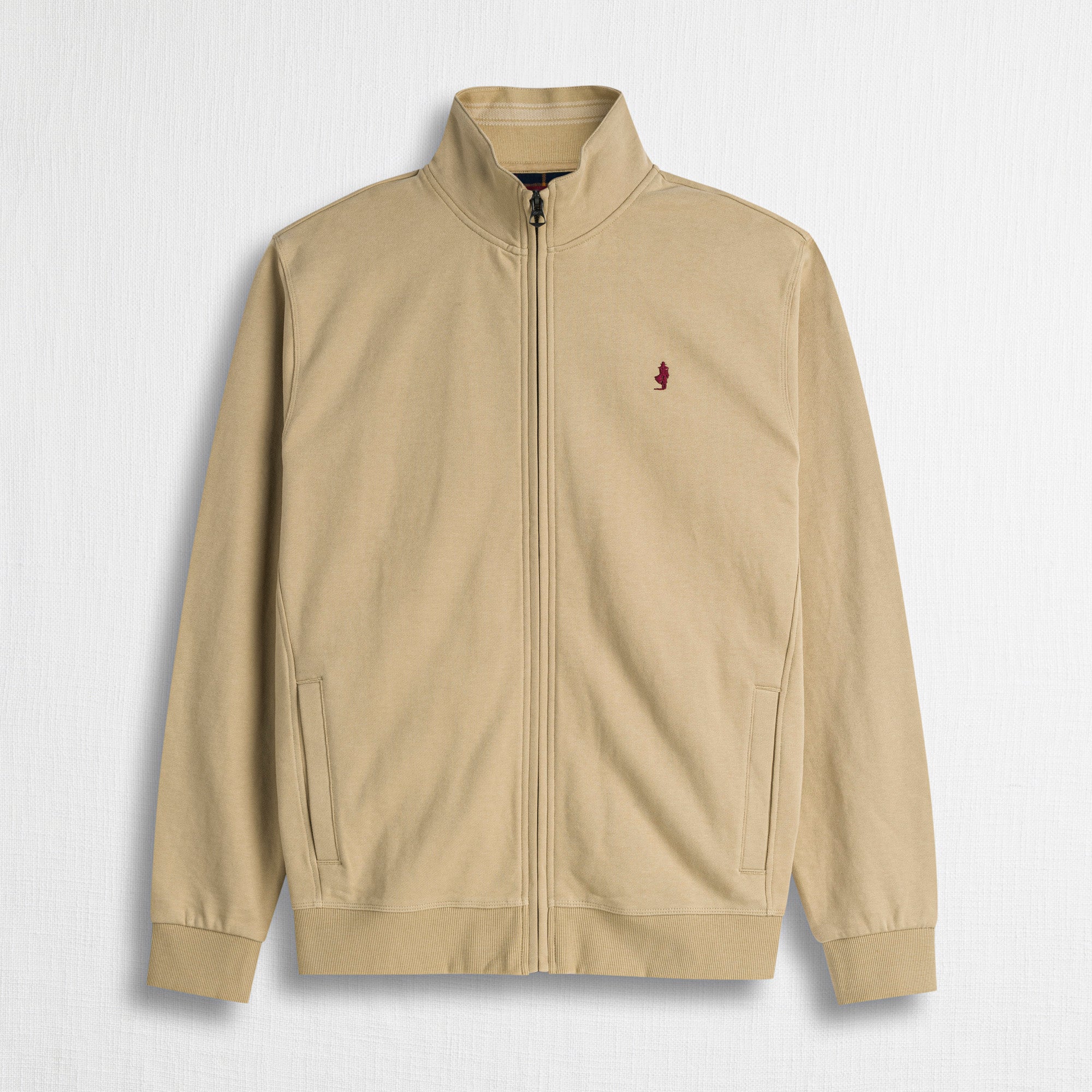 Felpa Full Zip 100% Cotone - Sand